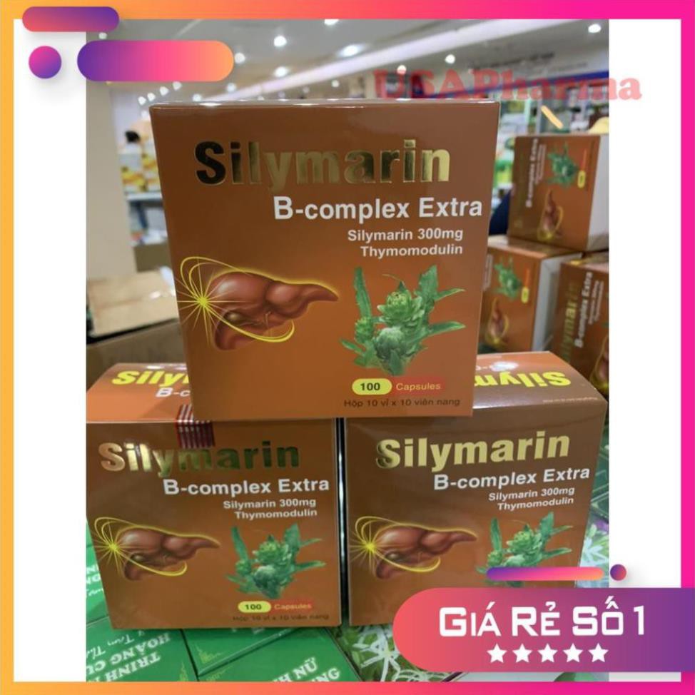 [Viên uống] Viên bổ gan Silymarin B-complex Extra (hộp 100 viên)