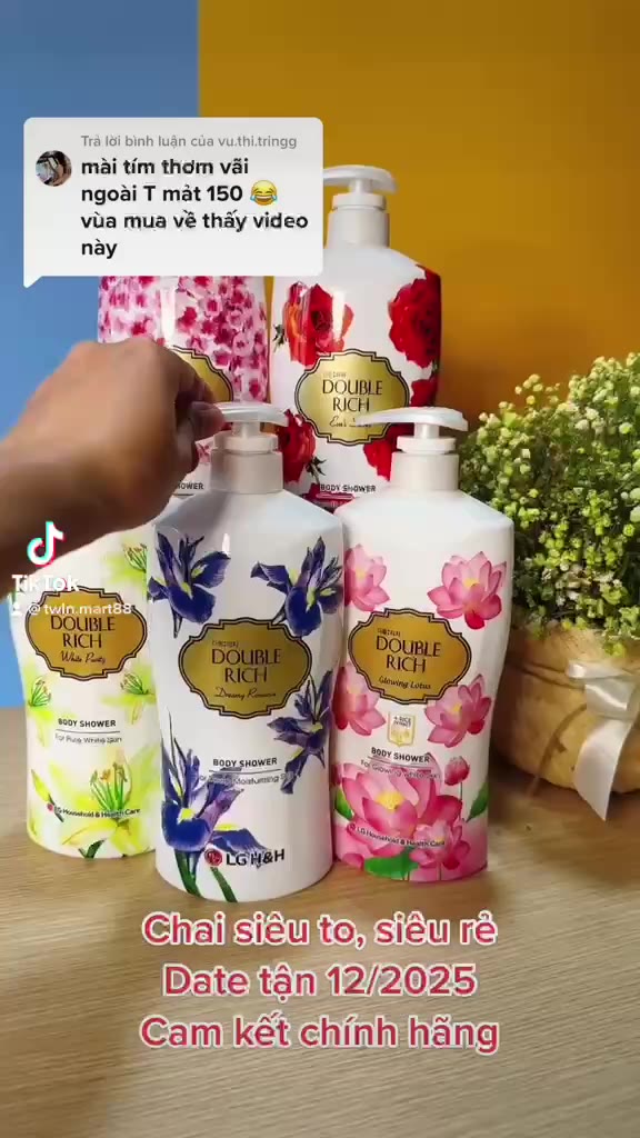 Date xa - Sữa Tắm Double Rich 800g - Hàn Quốc - Hoa hồng, anh đào, iris, lily, sen gạo | BigBuy360 - bigbuy360.vn