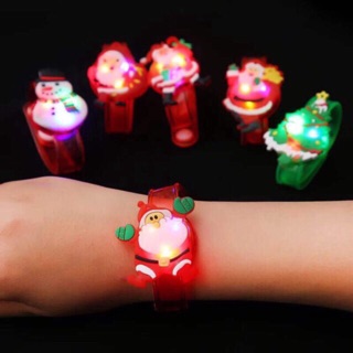 Đồng hồ noel, vòng tay nhựa noel có đèn