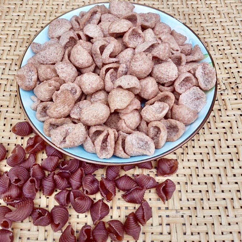 Nui sò gạo lứt rau củ chiên làm snack bim bim bánh phồng cho bé eat clean ăn kiêng giảm cân thực dưỡng healthy ăn vặt