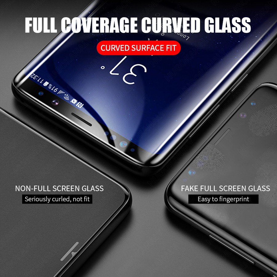 Kính Cường Lực Bảo Vệ Toàn Màn Hình Cho Samsung Galaxy S8 S9 S10 S20 FE Plus Ultra Note 8 9 10 Pro S6 S7 Edge