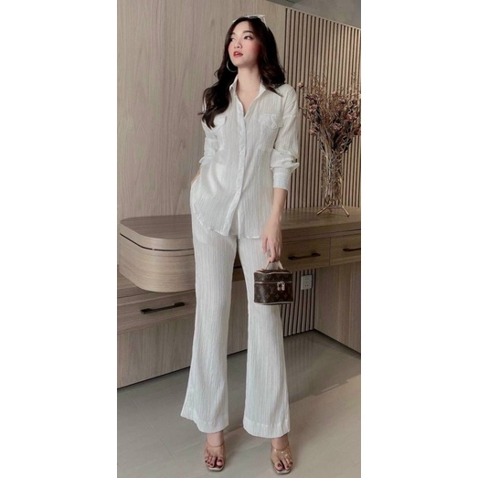 (HCM) SET BỘ DỒ ĐI CHƠI NỮ DÀI SANG CHẢNH TÔN DÁNG SÀNH ĐIỆU THỜI TRANG CHO CÁC CHỊ EM KME STORE