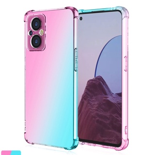 Ốp Điện Thoại Túi Khí Chống Sốc Chống Rơi Màu Gradient Cho OPPO Reno 8Z 5G 7Z 8 Pro 5G