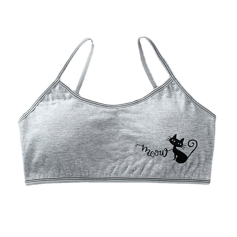 Áo Lót Hai Dây Vải Cotton Mỏng Cỡ Nhỏ Thời Trang Mùa Hè Mới Dành Cho Trẻ 8-14 Tuổi