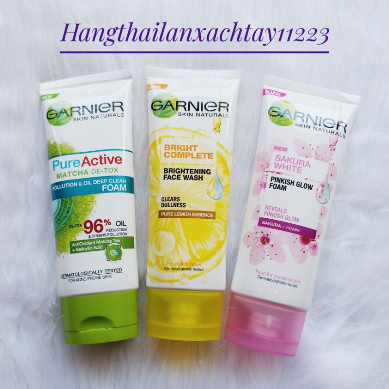 Sữa rửa mặt Garnier 100g Thái lan