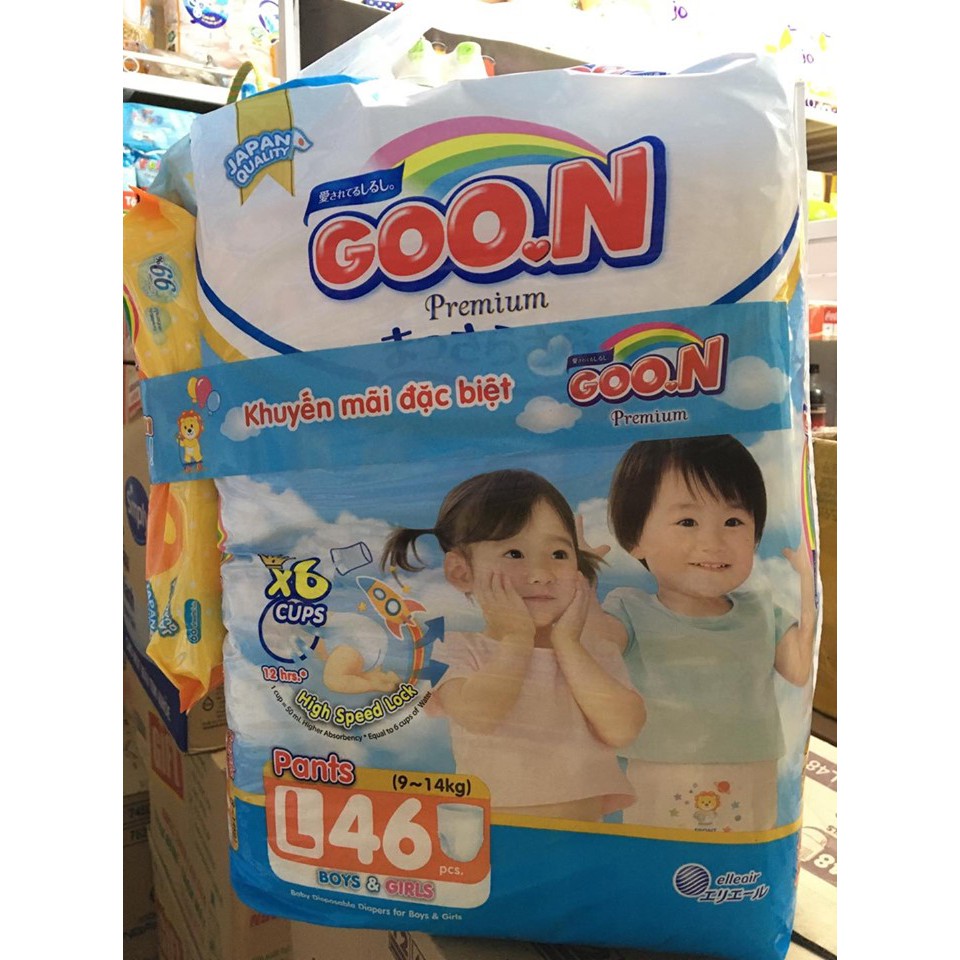 Bỉm GOON SLIM quần/dán M66,M60,L56,L48,Xl42,XXL34