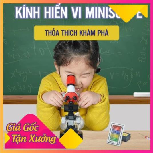 (GIÁ SÓC) Đồ chơi kính hiển vi quang học cho bé Microscope 1200 x C2121