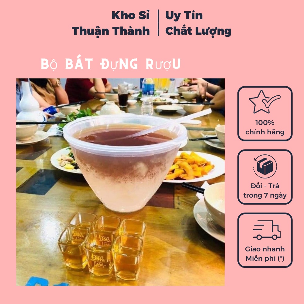 Bộ bát đựng rượu, ướp lạnh rượu, hoa quả tiện lợi (KHOSKHOSI)