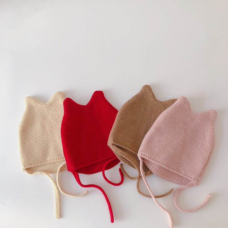 Mũ Beanie Có Tai Dễ Thương Cho Bé Trai Và Bé Gái