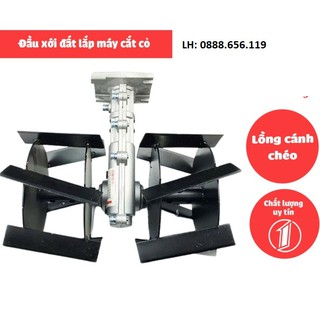 Đầu xới đất lắp máy cắt cỏ lồng thẳng, đầu xới đất trục 28, 26 ty 9 khía hoặc 7 khía