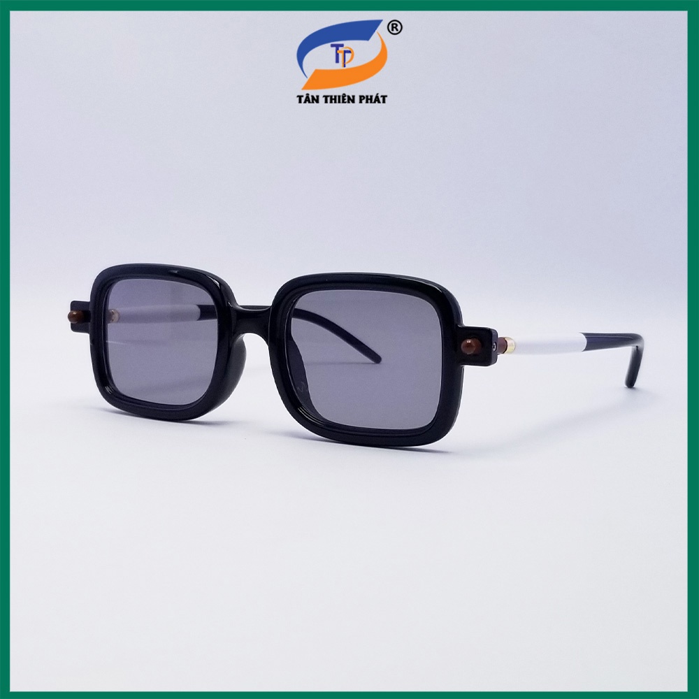 Kính mát nam nữ mắt chữ nhật TTPROBO màu nâu, đen khói, trong suốt. Tròng chống nắng, chống tia UV, gọng ôm mặt