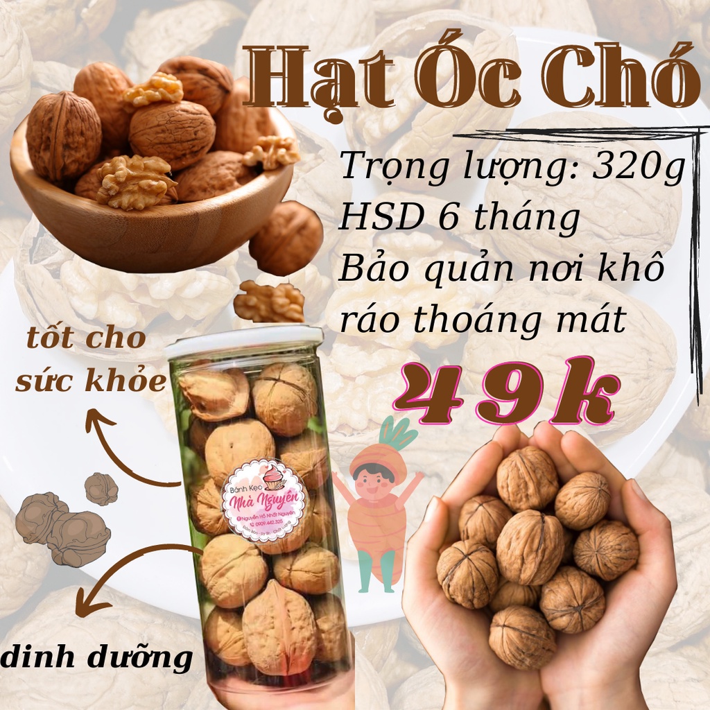 HẠT ÓC CHÓ ĐÓNG LON