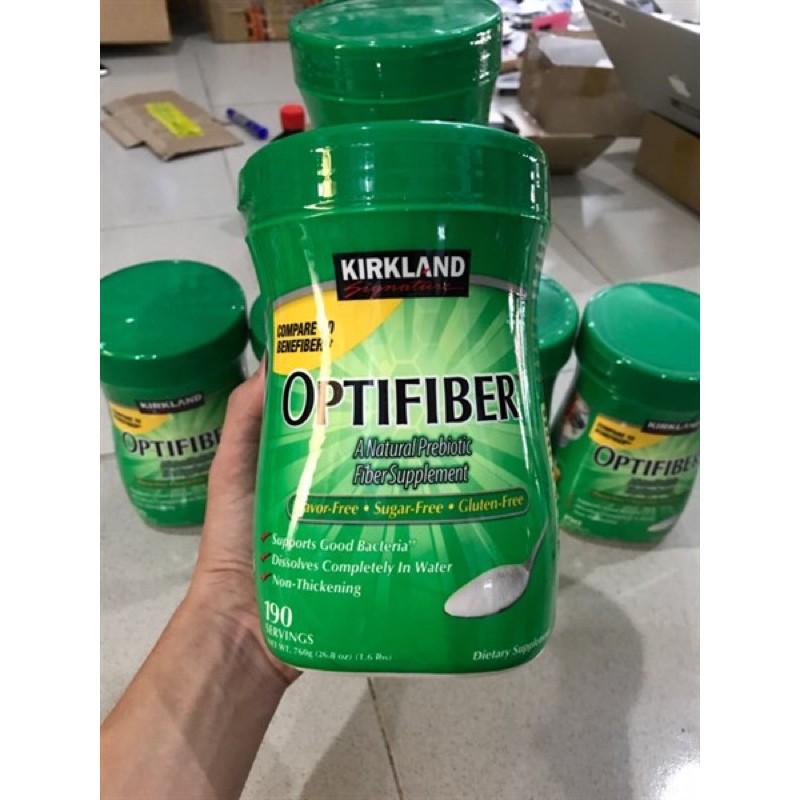 💚🍀 Bột Hòa Tan Bổ Sung Chất Xơ Kirkland Signature Optifiber 760g của MỸ🍀💚