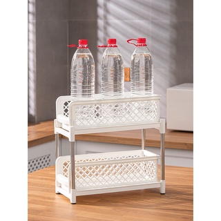 Multi-layer storage rack for kitchen table top drawers storage rack for condiments