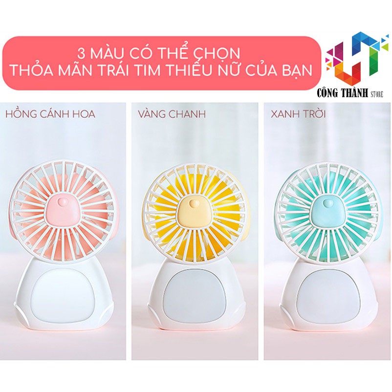 [Hàng Chính Hãng] Quạt mini cầm tay để bàn hình cún Jisulife F3