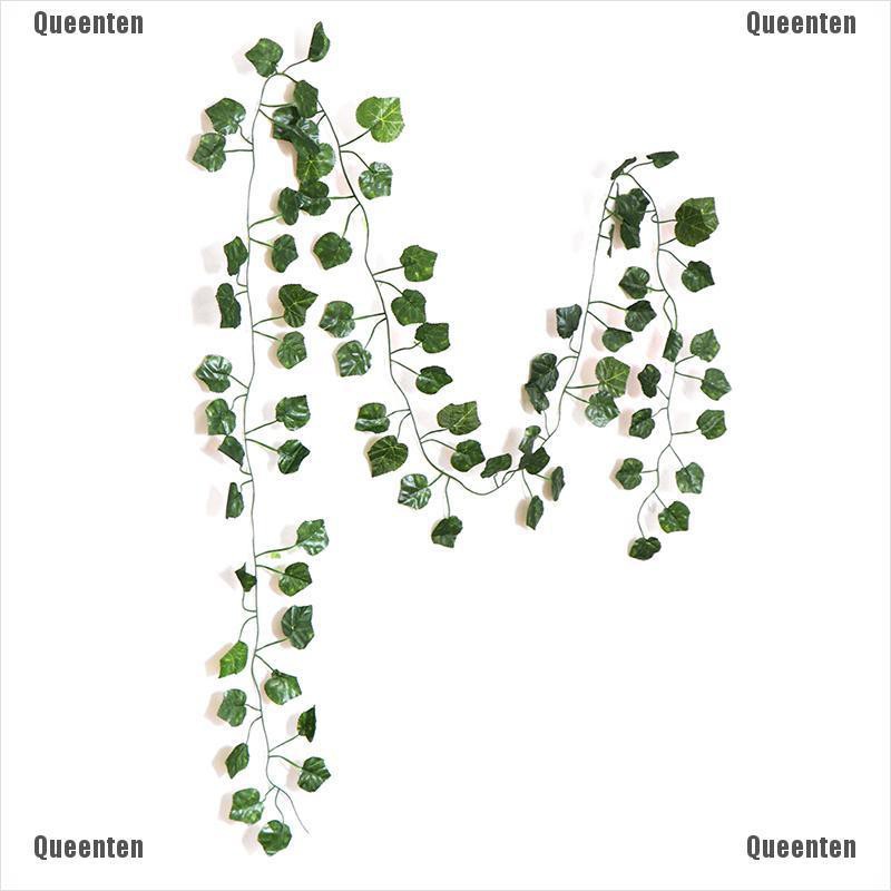 ★Lá Nho Nhân Tạo Bằng Lụa Màu Xanh Lá Cây Treo Trang Trí Nhà Cửa / Tiệc Cưới / Sân Vườn