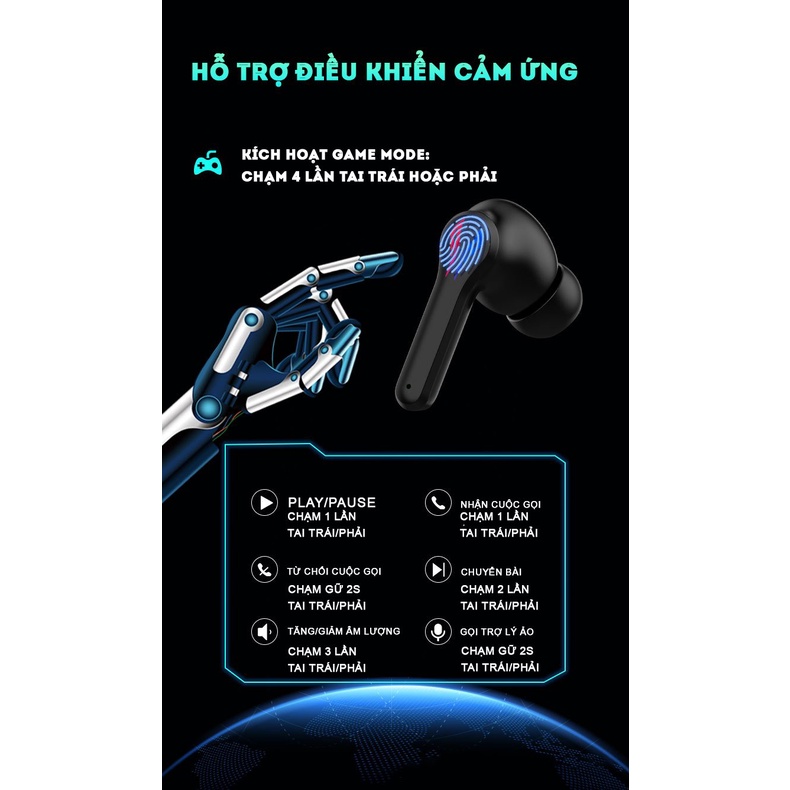 Tai nghe gaming Y28 phiên bản bluetooth 5.3 hỗ trợ nghe nhạc chơi game cực hay