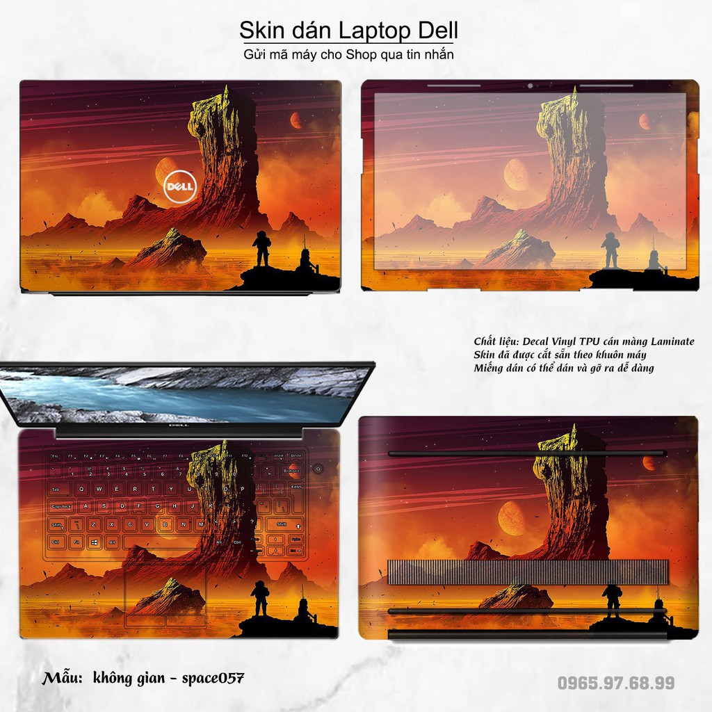 Skin dán Laptop Dell in hình không gian _nhiều mẫu 10 (inbox mã máy cho Shop)