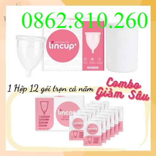 [ LẺ 1 GÓI ] Bột tiệt trùng cốc nguyệt san Lincare (LINCUP)