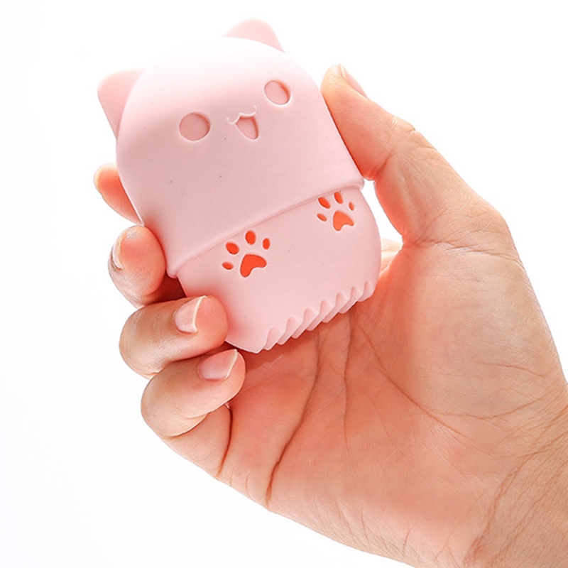 Hộp silicon đựng mút trang điểm tiện lợi