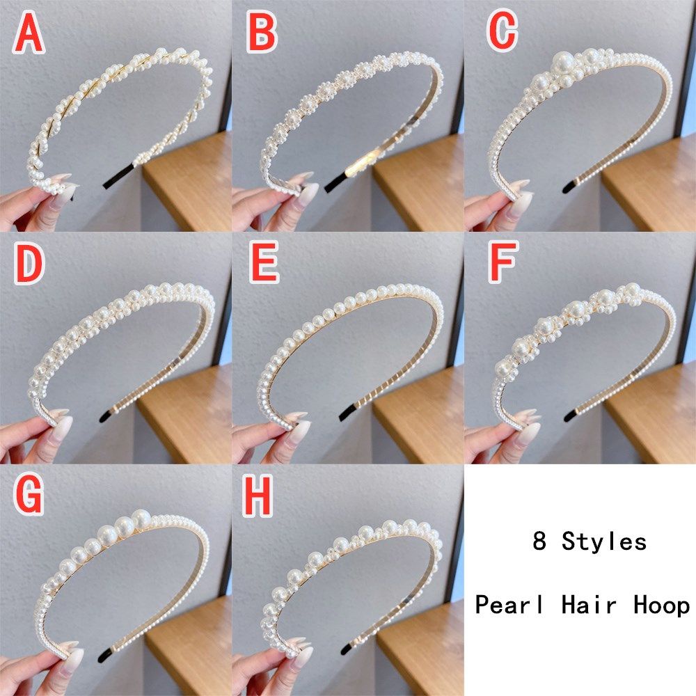 Cài Tóc Kim Loại Đính Ngọc Trai Phong Cách Hàn Quốc Cho Nữ