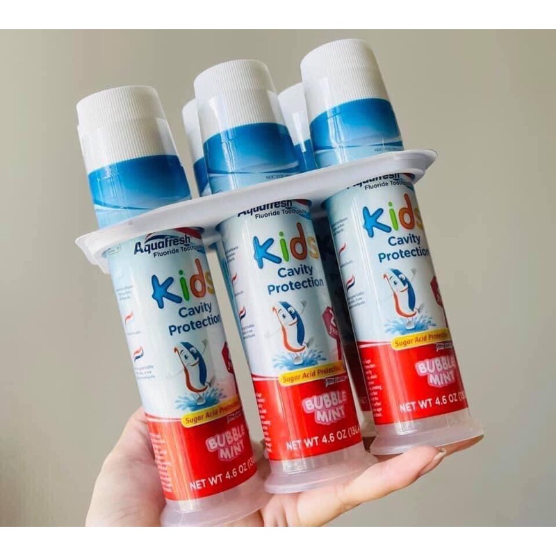 Kem Đánh Răng Aquafresh Kids Mỹ Cho Bé Trên 2 Tuổi