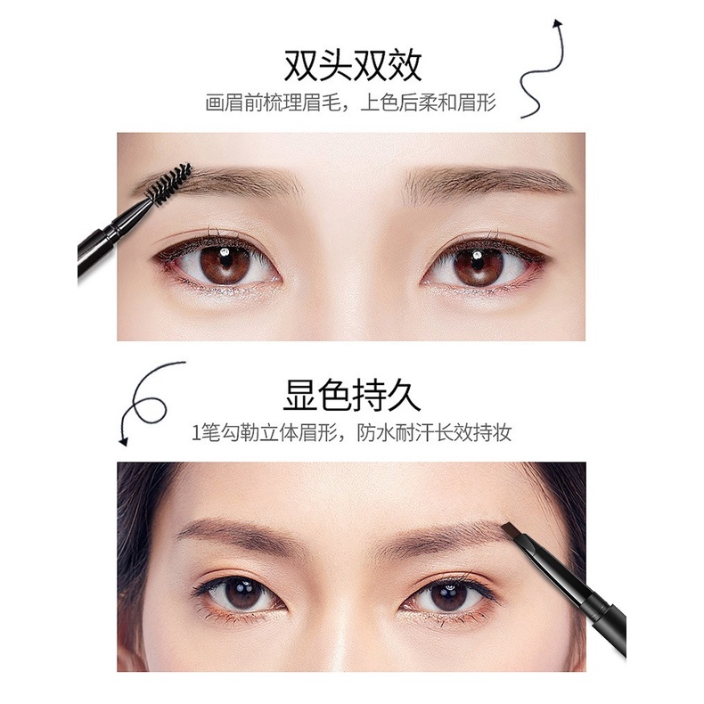 Bút Kẻ Lông Mày Dạng Lỏng Ngòi 0.01mm Chống Thấm Nước Và Mồ Hôi Dễ Lên Màu