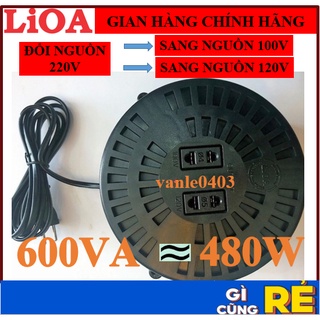 Biến áp đổi nguồn LiOA 600VA DN006 từ 220V sang 100V/120V Cho Thiết Bị Nhật, Mỹ