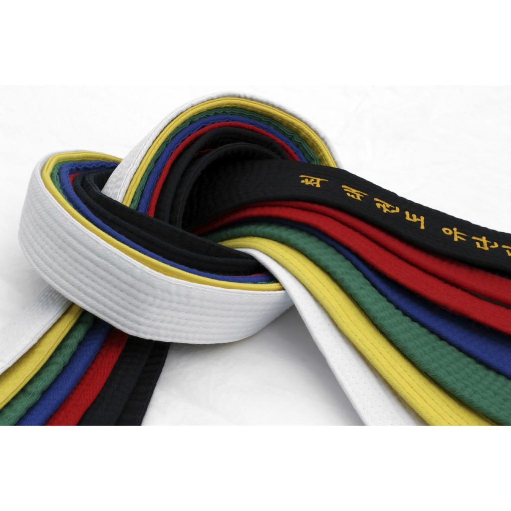 Đai võ phong trào nhiều màu đẹp, bền,chắc cho các cấp bậc, dành cho các võ sinh học môn võ Taekwondo - Taekwondo belts