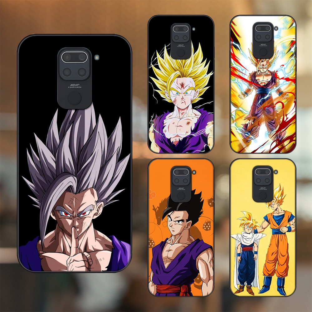 Ốp lưng Xiaomi Redmi Note 9 viền đen in hình Gohan Dragon Ball