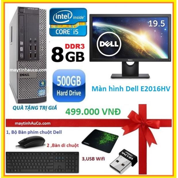 Bộ máy tính để bàn đồng bộ Dell optiplex 390 ( Core i5 / 8G / 500G ) Dell 19.5 Wide - Led