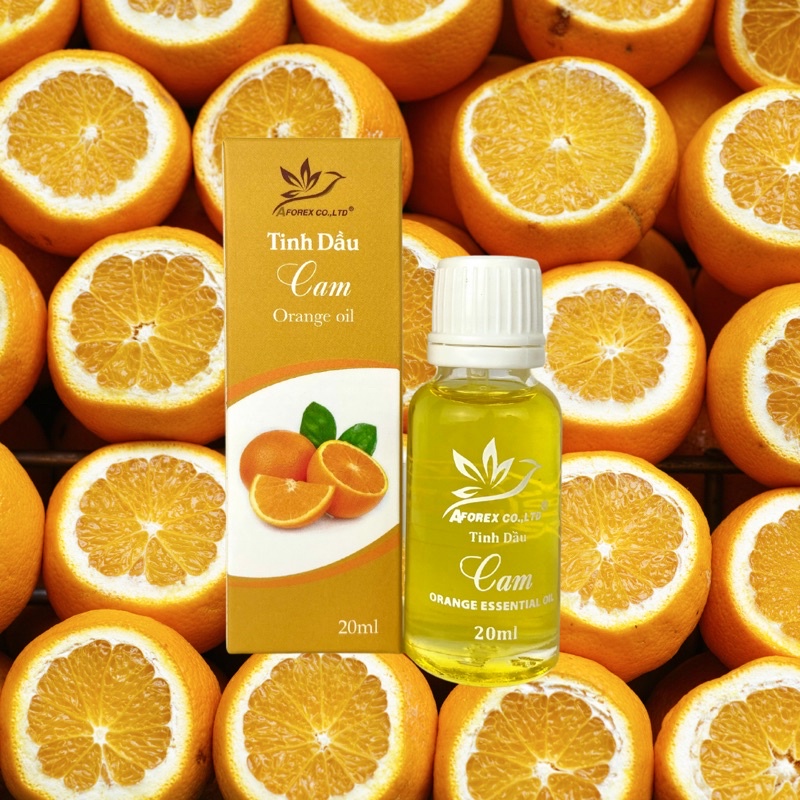 Tinh dầu Aforex hương Vỏ Cam Orange dung tích 20ml làm thơm phòng, thư giãn tinh thần