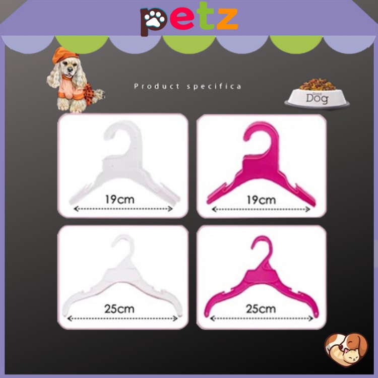 Móc nhựa treo quần áo chó mèo PETZ mắc nhựa treo quần áo cho thú cưng