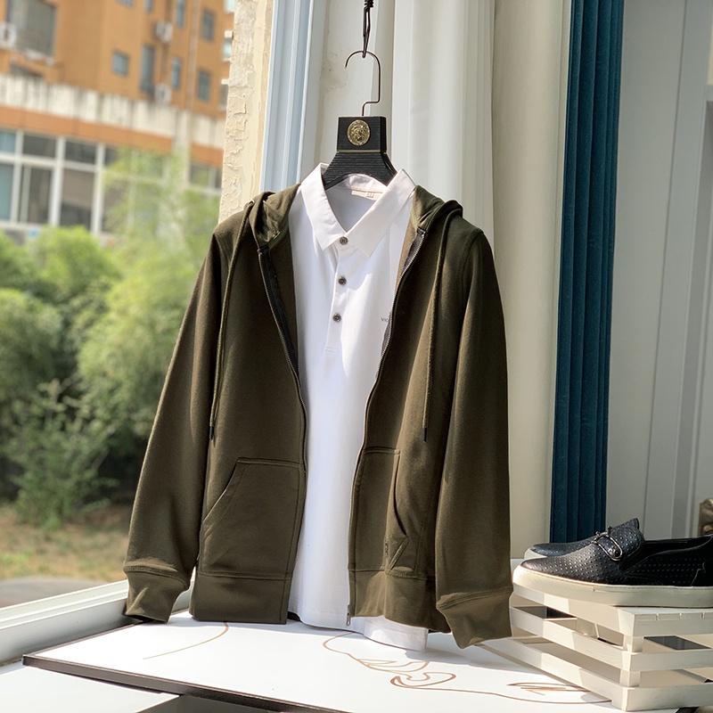 Áo Hoodie Thời Trang Có Khóa 4 Màu Thiết Kế Đơn Giản Tinh Tế Chất Vải Da Cá Phù Hợp Với Thời Tiết 4 Mùa