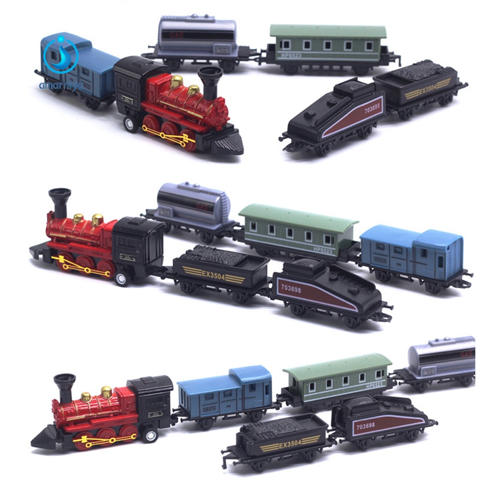 6 Mô hình xe lửa hơi nước 6 trong 1 giáo dục sớm