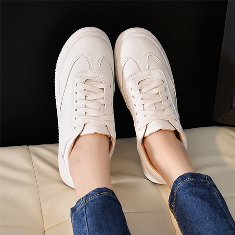Giày Thể Thao Trắng Đế Dày Size 31 32 33 34 Size Đế Dày Dễ Phối Đồ Cho Nữ