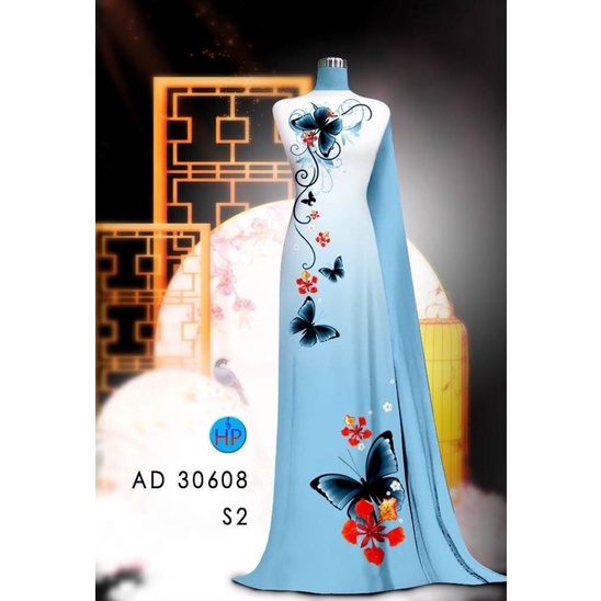 vải áo dài hoa Phượng