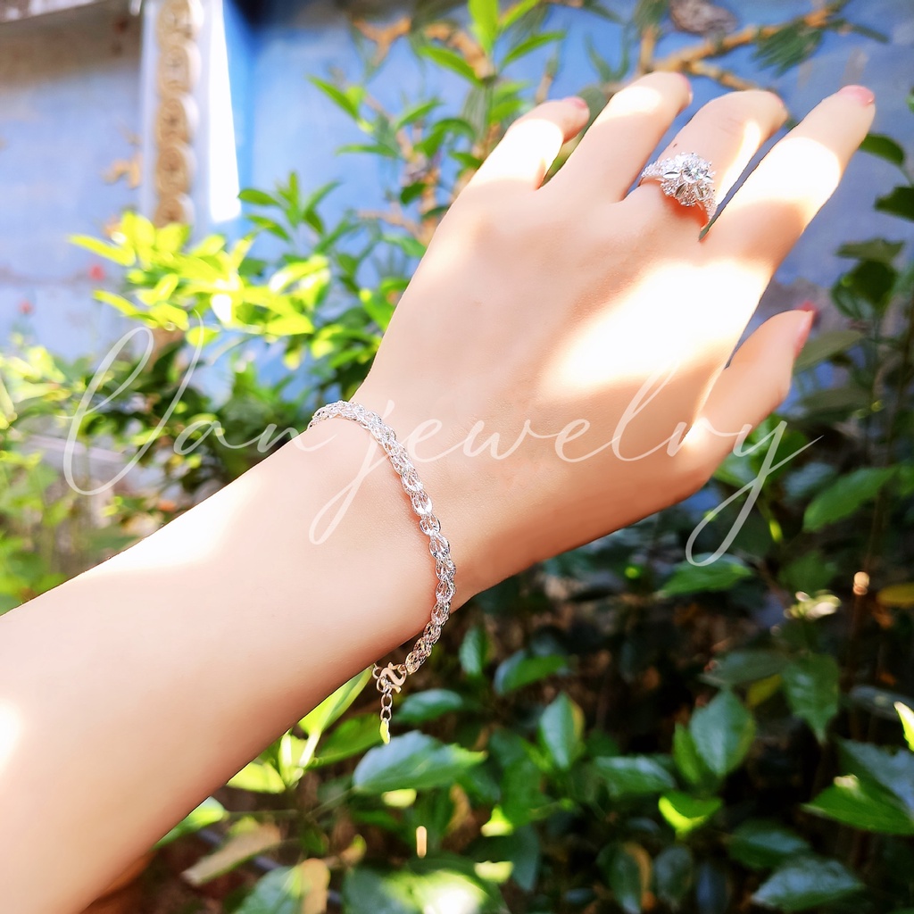 Lắc tay bạc ta bạc 925 Lắc Đuôi Phụng duyên dáng Van Jewelry V10006