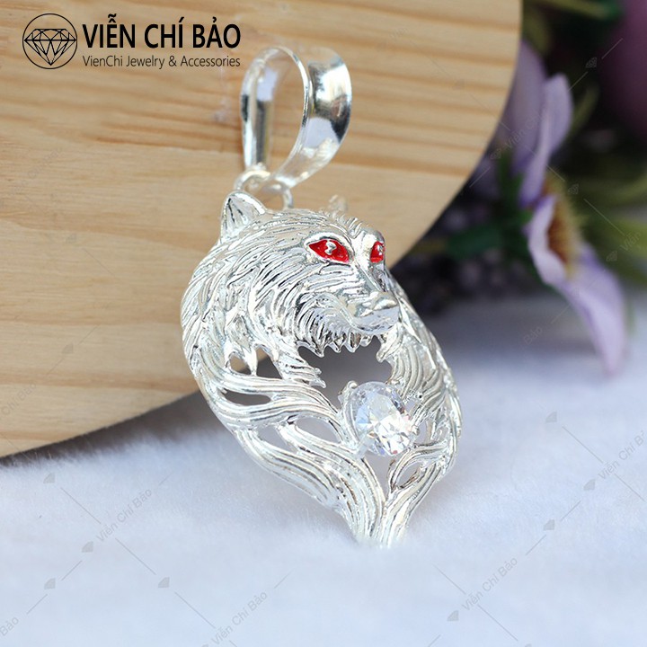 Mặt Dây Chuyền Bạc Nam Bạch Lang Chất Liệu Bạc Ta Cao Cấp - Thương Hiệu Viễn Chí Bảo