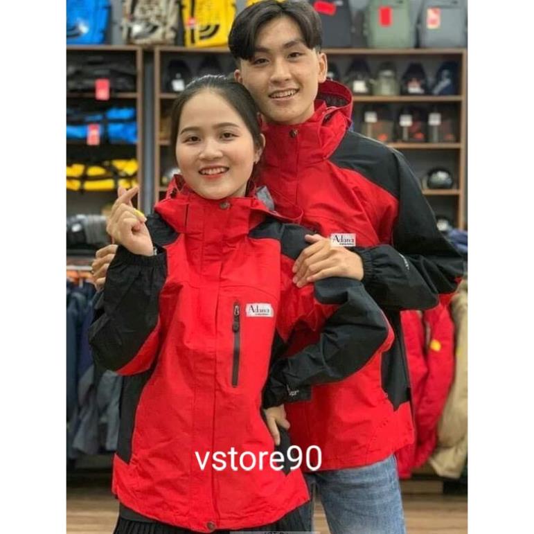 12.12 Áo KHoác gió nam nữ_áo gió nữ 2 Lớp Giữ Nhiệt The North Face cao cấp Túi Có Khóa Chống GIó Chống nước