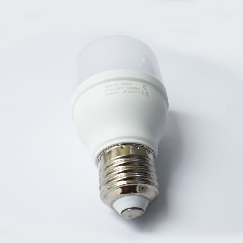 02 cái bóng đèn Led dạng trụ đuôi tròn E27, 5W, 220VAC - Kín nước - Ánh sáng trắng - BH 2 năm