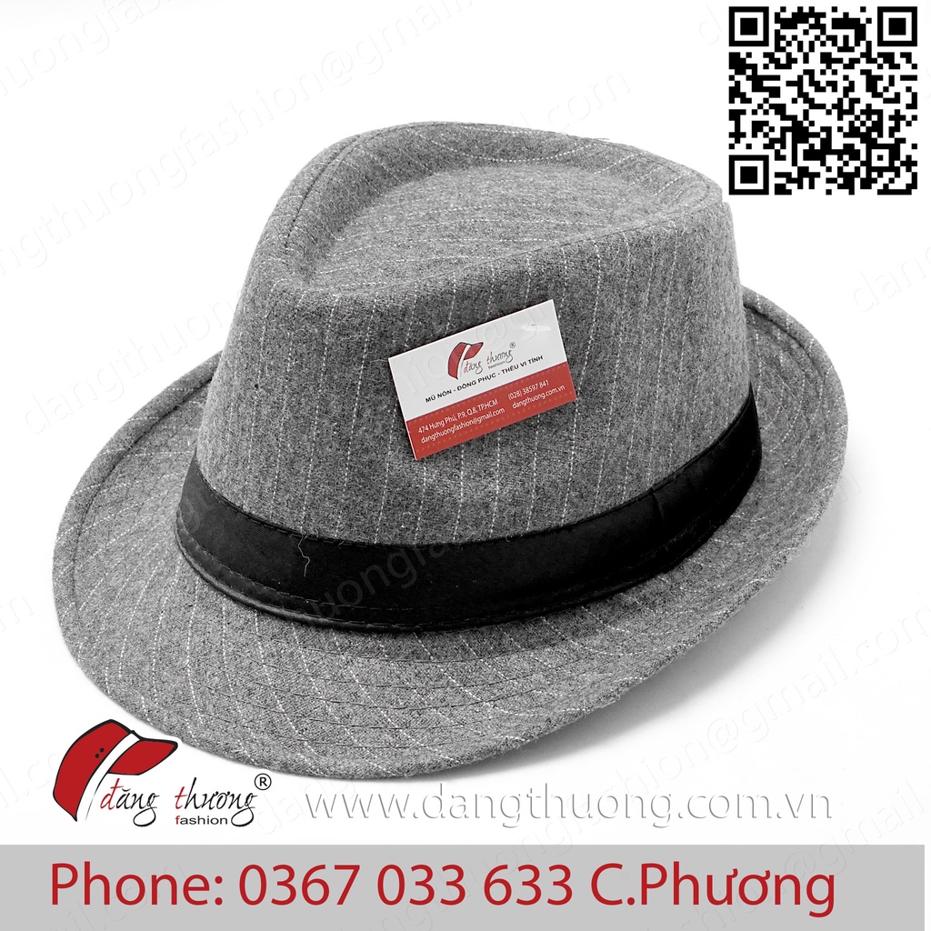 [HÀNG CÓ SẴN] [SHIP HỎA TỐC] Mũ nón Fedora Chất liệu nỉ dạ phong cách quý ông cổ điển lịch lãm