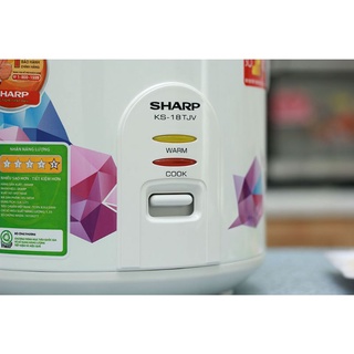 Nồi cơm điện Sharp 1.8 lít KS-18TJV hàng trưng bầy mới 97 98%