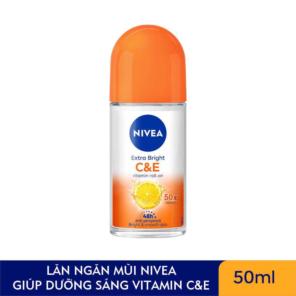 Lăn Ngăn Mùi Nivea Dưỡng Sáng Vitamin C&amp;E 50ml
