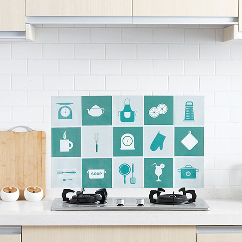 【COD】Giấy dán tường tráng nhôm tự dính chống thấm nước và dầu 75*45cm | BigBuy360 - bigbuy360.vn