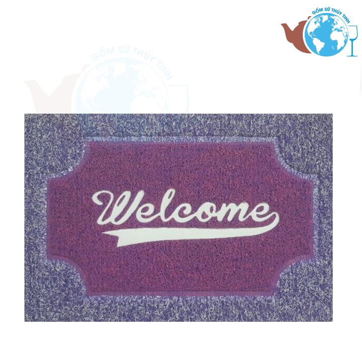 Thảm lau chân - Thảm phối màu Wellcome