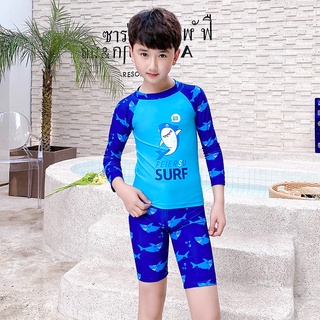 Đồ bơi bé trai dài tay quần lửng đẹp