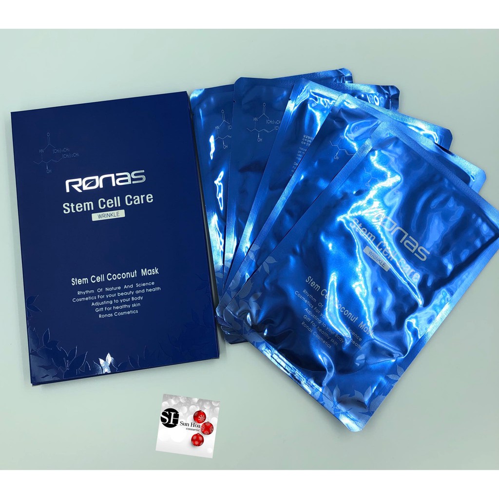 Mặt Nạ Tế Bào Gốc Ronas Stem Cell Coconut Mask (hộp 5 mask)