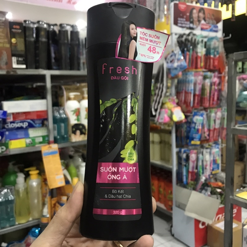 Dầu Gội Bồ Kết Fresh Suôn Mượt Óng Ả 320g
