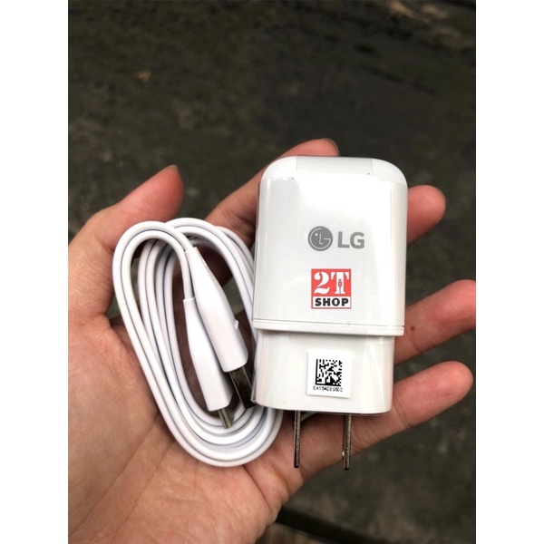 TRỌN BỘ SẠC+ CÁP LG QC 3.0 CHUẨN- ĐÚNG CHẤT LƯỢNG- HÀNG CHÍNH HÃNG LG- CHUẨN QUỐC TẾ- CHÂN DẸP)